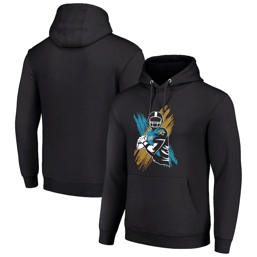 Men jacksonville jaguars black 2024 NFL hoodie->jacksonville jaguars->NFL Jersey